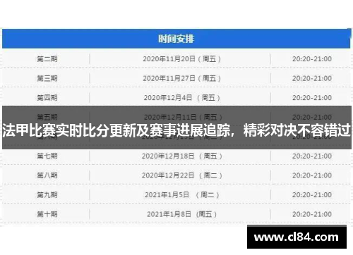 法甲比赛实时比分更新及赛事进展追踪，精彩对决不容错过